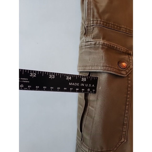 Duluth Trading Cargo‎ Pant Curvesetter Canvas Utility Casual Brown Womens 8x31 - Picture 11 of 16